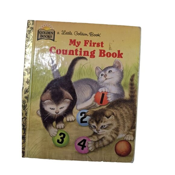 Little Golden Book My First Counting Book  197  ephemera junk journal - Picture 1 of 5
